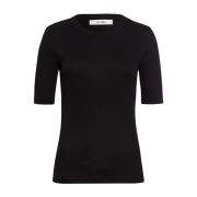 Rip T-shirt in zwart katoen IVY OAK , Black , Dames