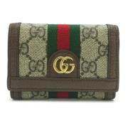 Pre-owned Canvas wallets Gucci Vintage , Brown , Dames