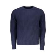 Blauwe Sweater met Contrastdetails North Sails , Blue , Heren