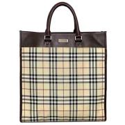 Pre-owned Canvas totes Burberry Vintage , Beige , Dames