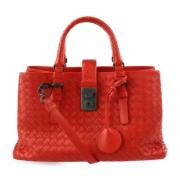 Pre-owned Leather handbags Bottega Veneta Vintage , Red , Dames