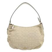 Pre-owned Fabric shoulder-bags Coach Pre-owned , Beige , Dames