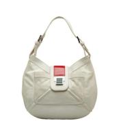 Pre-owned Fabric shoulder-bags Loewe Pre-owned , White , Dames