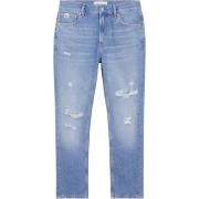 Blauwe Denim Jeans Calvin Klein , Blue , Heren