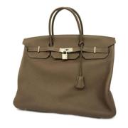 Pre-owned Fabric handbags Hermès Vintage , Brown , Dames