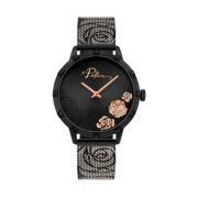 Zwarte Damesmode Horloge Kwarts Police , Black , Dames