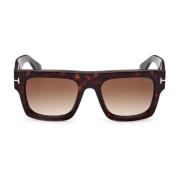 Heren Zonnebrillen Lente/Zomer Collectie Tom Ford , Brown , Heren