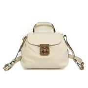 Pre-owned Leather handbags Chloé Pre-owned , Beige , Dames