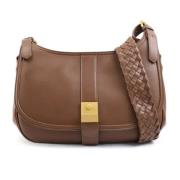 Pre-owned Leather shoulder-bags Bottega Veneta Vintage , Brown , Dames