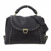 Pre-owned Leather handbags Salvatore Ferragamo Pre-owned , Black , Dam...