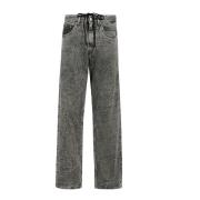 Grijze 5 Zak Wide Leg Jeans MM6 Maison Margiela , Gray , Dames