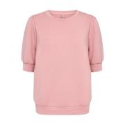 Comfortabel Roze Shirt met Ronde Hals Soyaconcept , Pink , Dames