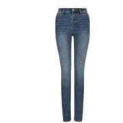 High-waisted tapered jeans Armani Exchange , Blue , Dames