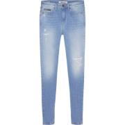 Stijlvolle Blauwe Denim Jeans voor Dames Tommy Jeans , Blue , Dames