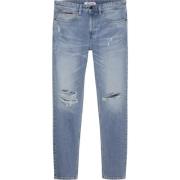 Stijlvolle Blauwe Denim Jeans voor Heren Tommy Jeans , Blue , Heren