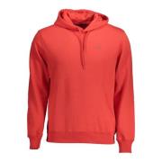 Rode Katoenen Hoodie Napapijri , Red , Heren