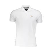 Wit Slim Fit Polo Shirt met Borduursel La Martina , White , Heren