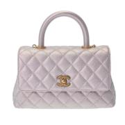 Pre-owned Fabric chanel-bags Chanel Vintage , White , Dames