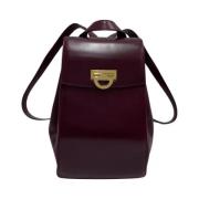Pre-owned Leather shoulder-bags Celine Vintage , Purple , Dames