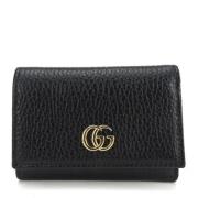 Pre-owned Leather wallets Gucci Vintage , Black , Dames