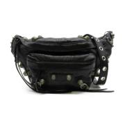 Pre-owned Leather crossbody-bags Balenciaga Vintage , Black , Dames