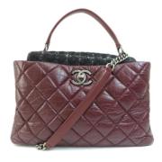 Pre-owned Fabric chanel-bags Chanel Vintage , Brown , Dames