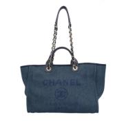 Pre-owned Fabric chanel-bags Chanel Vintage , Blue , Dames