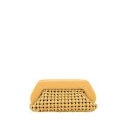 Vegan Clutch Tas Magnetische Sluiting Italië THEMOIRè , Yellow , Dames