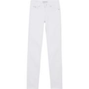 Witte Slim Fit Stretch Denim Jeans Calvin Klein , White , Dames