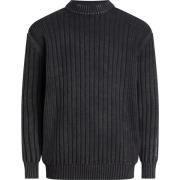 Zwarte Sweater Lupetto Stijl Calvin Klein , Black , Heren