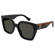 Zwart/Grijs Zonnebril Gg1300S Gucci , Black , Dames