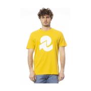 Logo Print Ronde Hals T-Shirt Invicta , Yellow , Heren