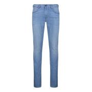 Slim-Fit Blauwe Denim Jeans Re-Hash , Blue , Heren