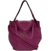 Pre-owned Leather shoulder-bags Bottega Veneta Vintage , Purple , Dame...