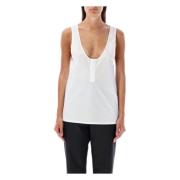 Witte Tanktop Mouwloos Saint Laurent , White , Dames