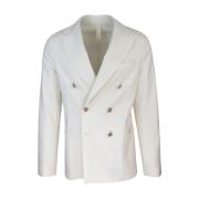 Klassieke Witte Jas Eleventy , White , Heren