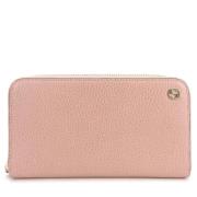 Pre-owned Leather wallets Gucci Vintage , Pink , Dames