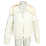 Pre-owned Fabric outerwear Chanel Vintage , White , Dames