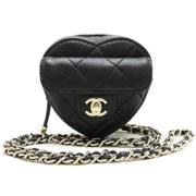 Pre-owned Fabric chanel-bags Chanel Vintage , Black , Dames