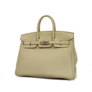 Pre-owned Fabric handbags Hermès Vintage , Beige , Dames