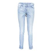 Lichtblauwe Skinny Mid Jeans Guess , Blue , Dames