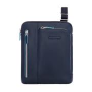 Blauwe iPad Tas Verticale Zachte Constructie Piquadro , Blue , Heren