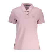 Stijlvol Roze Polo met Contrastdetails Napapijri , Pink , Dames