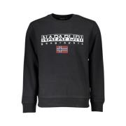 Elegant Fleece Sweatshirt Napapijri , Black , Heren