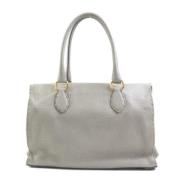 Pre-owned Leather handbags Fendi Vintage , Gray , Dames