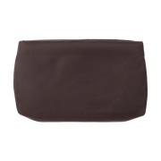 Glanzende Bruine Gevoerde Clutch met Zakken IVY OAK , Brown , Dames