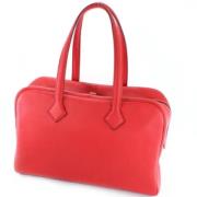 Pre-owned Fabric handbags Hermès Vintage , Red , Dames