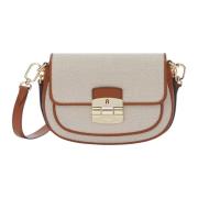 Club 2 Crossbody Tas Furla , Beige , Dames