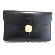 Pre-owned Leather clutches Dunhill Pre-owned , Black , Heren