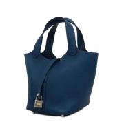 Pre-owned Fabric handbags Hermès Vintage , Blue , Dames